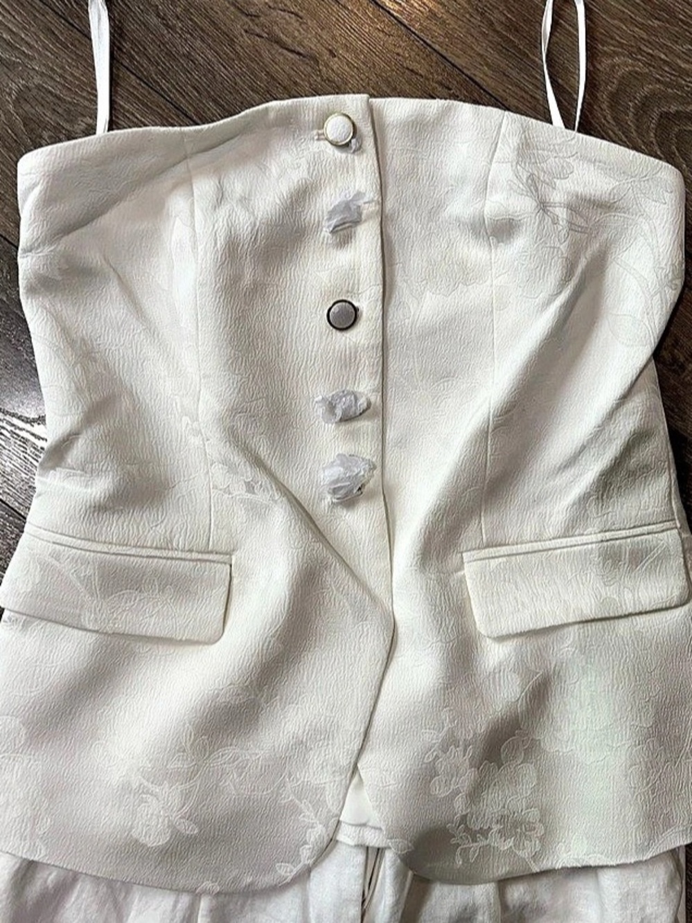 BCBGMAXAZRIA Floral Mini Dress in White Size Small NWT